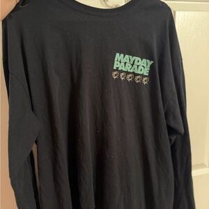 Mayday Parade Black Long Sleeve Shirt- sunny land tour